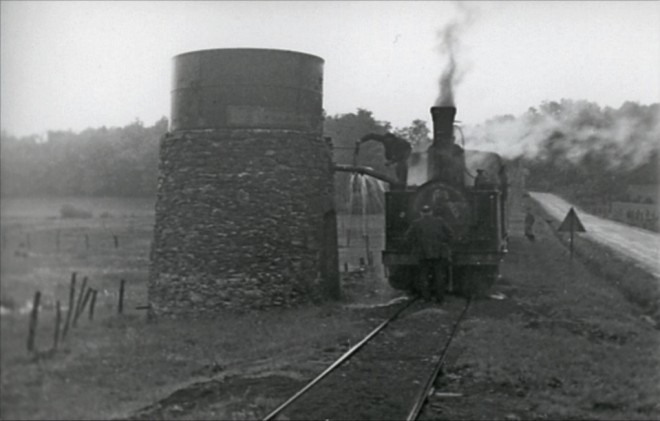 19 - Locomotive à vapeur n°3. Entre Lafage et St-Hilaire-Foissac.Voyage FACS Photo Jacques Bazin. 25 mai 1958. Tramways de la Corrèze.JPG