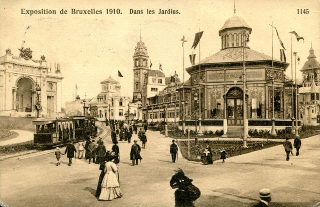 B - Bruxelles - Exposition de 1910 - Dans les Jardins.jpg