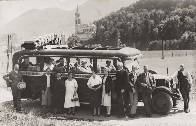 Autocar Bus Citroen - Excursion L. Traen Bruges Belgique - Lourdes.jpg