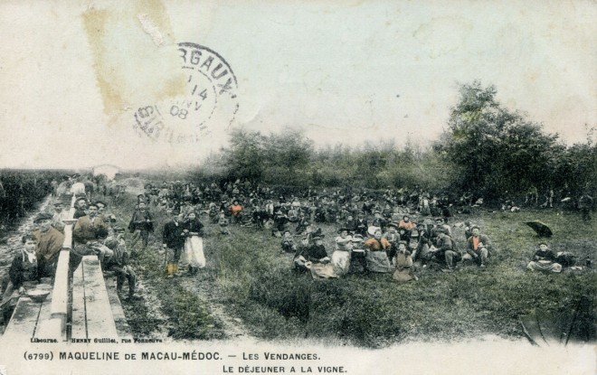 33 - Maqueline-de-Macau - Les Vendanges - Le déjeuner dans la Vigne.jpg