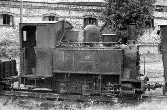 45 - Loco 3-5 Toury. TPT  Tramway Pithiviers - Toury. Cliché Jacques Bazin. 08-10-1960.jpg