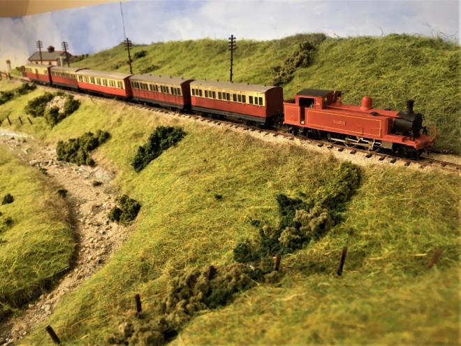 CDR class 5A Blanche with a excursion train in the Barnesmoor Gap (4).JPG