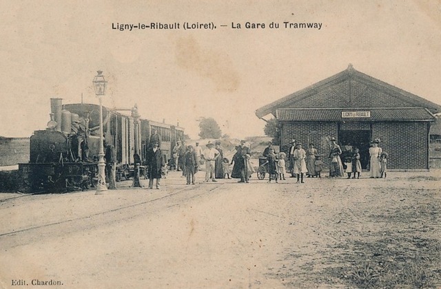 9 Ligny le Ribault gare CPA 3.jpg