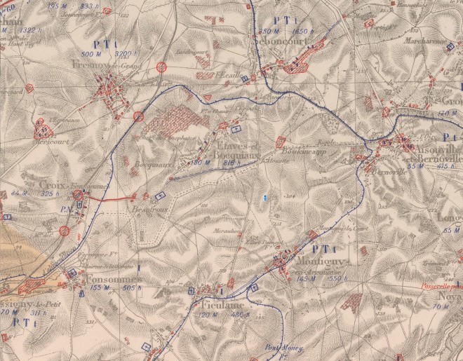 Secteur Etaves - Cambrai SO Régions dévastées 1920.jpg