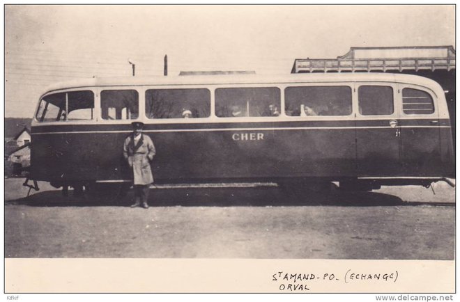 18 - AUTOMOTRICE SE CHER GARE SAINT AMAND MONTROND ORVAL ECHANGE G.LAPLANCHE COLLECTION PEREVE.jpg