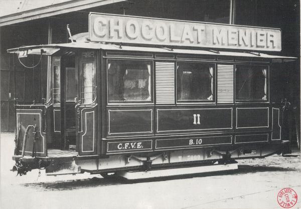 Tramway de Saint-Étienne, Compagnie CFVE - Matériel roulant, Remorque type B....jpg