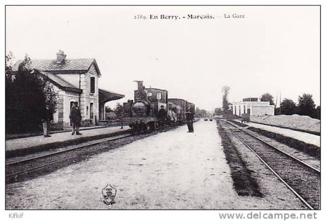 18 - CHEMIN DE FER ECONOMIQUE DU CHER EN BERRY LA GARE DE MARCAIS SE CHER.jpg