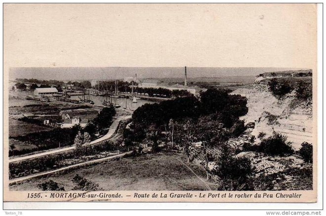 MORTAGNE-SUR-GIRONDE - ROUTE DE LA GRAVELLE - LE PORT ET LE ROCHER DU PEU CHEVALIER.jpg