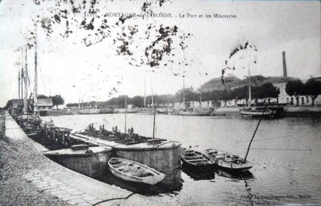 17 MORTAGNE SUR GIRONDE LE PORT ET LES MINOTERIRES EN 1926.jpg