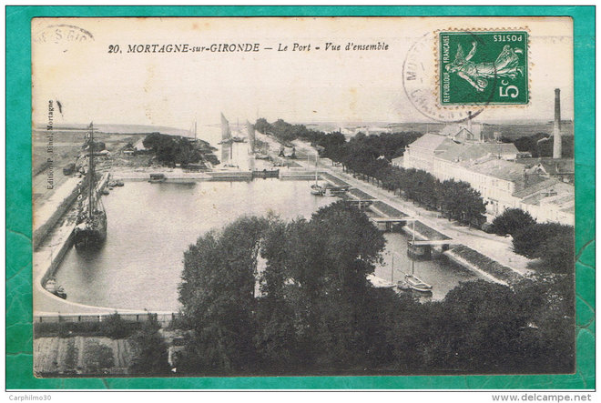 CHARENTE MARITIME (17) MORTAGNE-SUR-GIRONDE- LE PORT - VUE D ENSEMBLE -.jpg