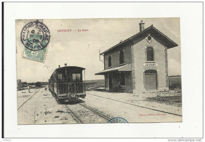 51 - C.B.R. TRAIN A LA GARE DE JUVIGNY..jpg