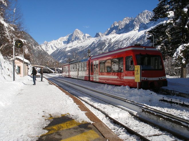La Z 854 en gare des Houches.JPG