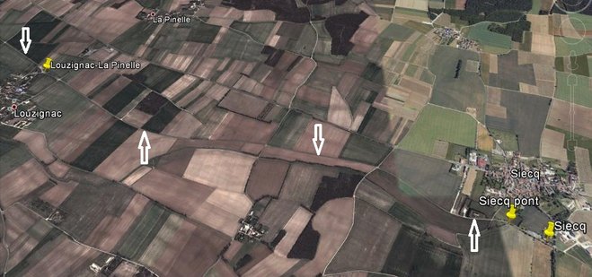 Siecq - Louzignac La Pinelle (Google 2006).jpg