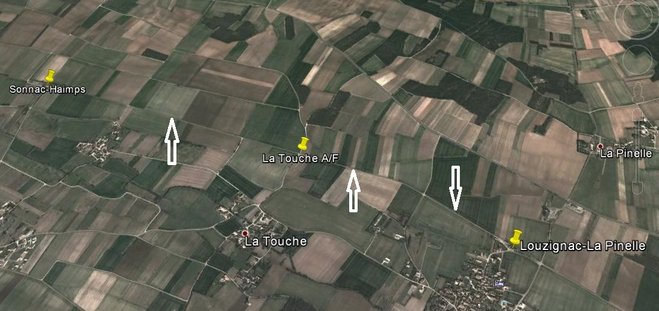 1 Louzignac La Pinelle - Sonnac Haimps (Google 2006).jpg