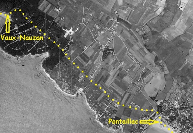 3 Pontaillac - Vaux-Nauzan (Géoportail 1950).jpg