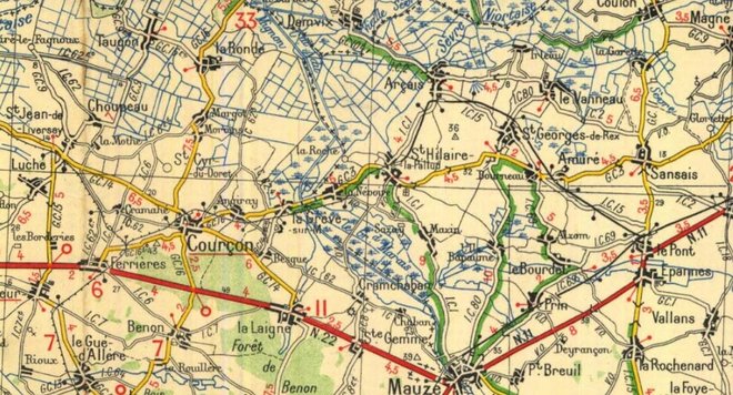 1 Ferrières d'Aunis - Épannes (Michelin 1930).jpg