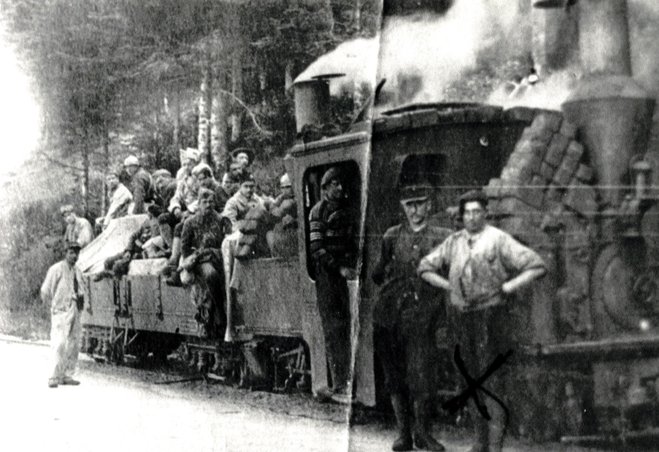 Route du col du Bonhomme 100 du fer à cheval en montant - Les permissionnaies rejoignent leur unité.jpg