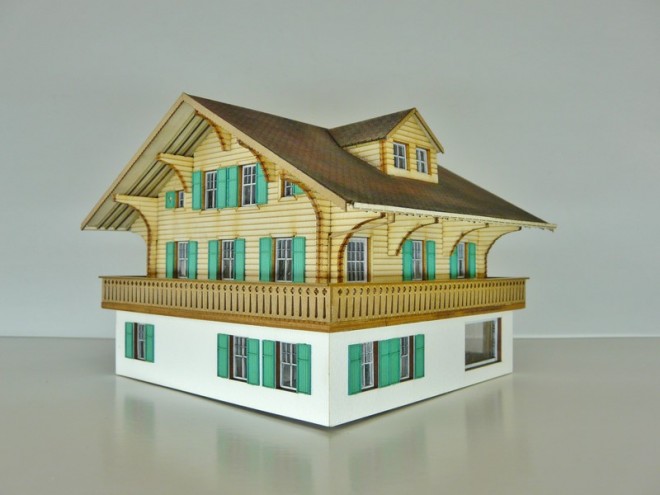 BOIS MODELISME, Chalet de montagne,chalet modelisme, chalet tourisme, chalet magasin, chalet miniature, Modélisme HO, chalet maquette, Chalet, 10 (BOIS MODELISME).JPG