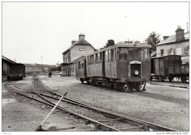 22 - Autorail De Dion-Bouton KG en gare - TREGUIER - Côtes d'Armor - CDN.jpg