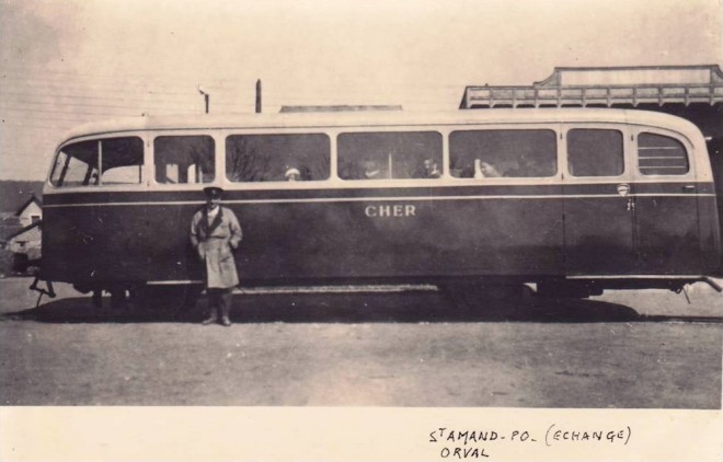 18 - AUTOMOTRICE SE CHER GARE SAINT AMAND MONTROND ORVAL ECHANGE G.LAPLANCHE COLLECTION PEREVE.jpg