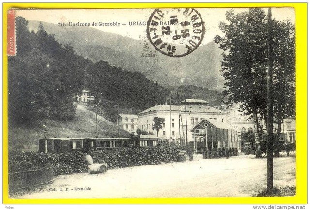 38 URIAGE LES BAINS = GARE et TRAIN - STATION CHEMINS DE FER dép ISERE Environs Grenoble.jpg