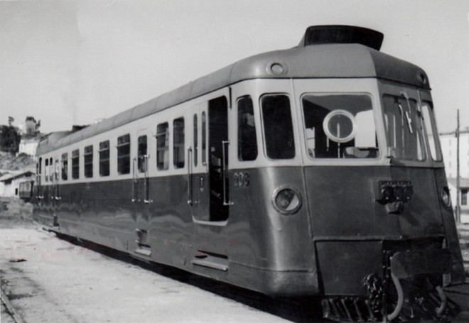 20 - Dépot de BASTIA ( Corse ) - ABH 206 en gare - Aout 1955.jpg