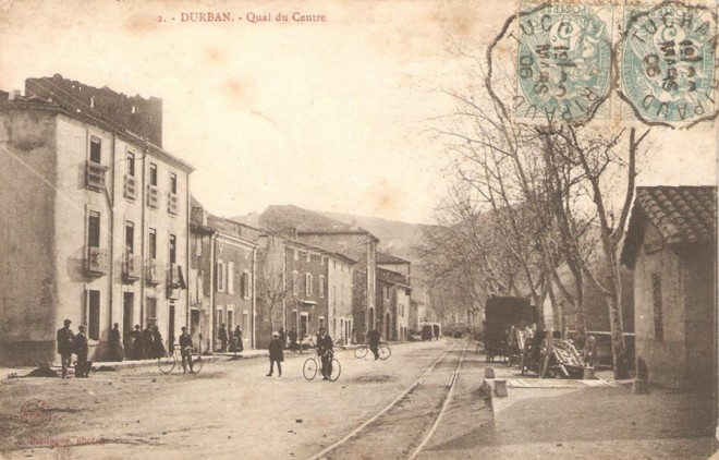 11 - DURBAN Quai du centre Tampon Convoyeur Tuchan - Ripaud 1906.jpg