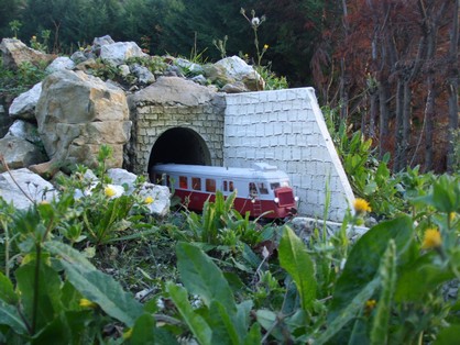 Copie de L'autorail bilard 213 Argentat-Sablonnières du diamnche soir, sort du tunnel de Millevaches.jpg