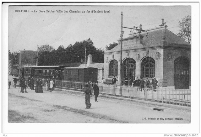 90 TERRITOIRE de BELFORT. LA GARE BELFORT VILLE des Chemins de Fer d´interet local.jpg
