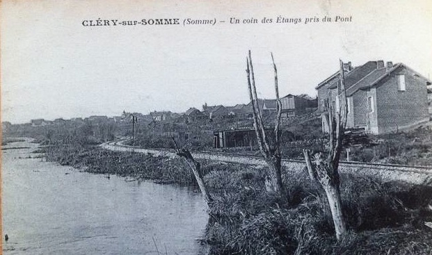 Cléry 1923 Voie étang