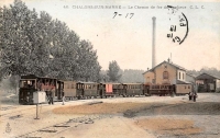 CBR Chalons sur Marne Gare Bicabine n°10 Voitures Fourgon Bascule Remise Colorisée