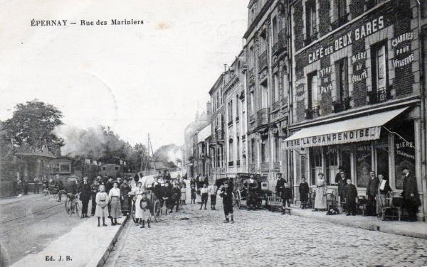 CBR Epernay Rue des mariniers évitement aubettes café des 2 gares