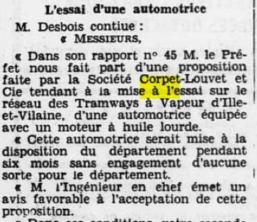 TIV Decaucille Essai Automotrice Ouest-Eclair 1932.09.08