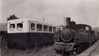 VFIL Pas de Calais Lumbres Autorail M31 Loco au tas Photo Hesselink Coll Péréve 01