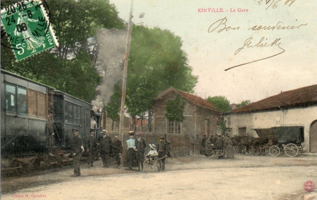Lunéville-Einville Einville Gare (03) Colorisé
