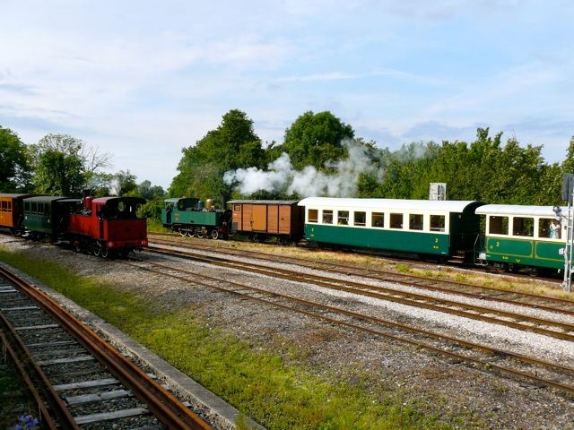 42 CFBS SNCF Society Rame refoulée sur l'impasse Départ train 130T Haine-Saint-Pierre