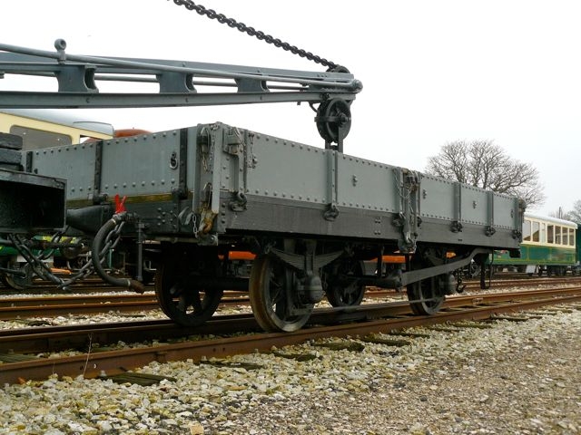 CFBS Wagon Plat accompagnant la Grue 01