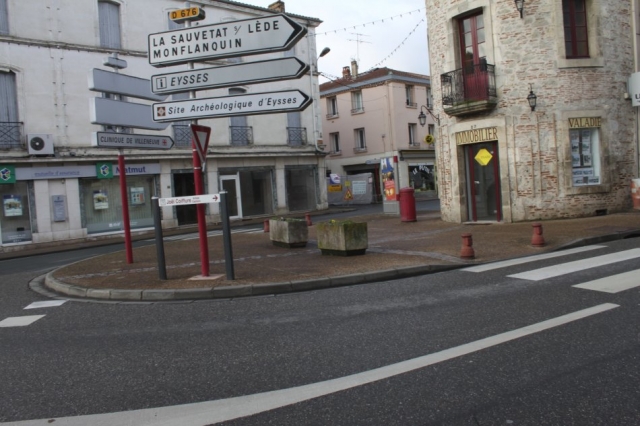 Emplacement de l'aubette.