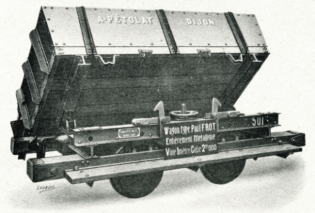 Paul Frot Wagon Tombereau Girafle 2m3 Pétolat (CFBS) 01