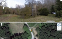 Dollot (Yonne) Chateau d'Eau GoogleMap Route de la Gare