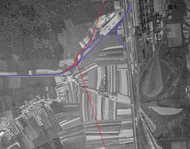 IGNF 39 Gare Maizieres Metz 1951 triangle traitw
