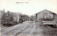 N°3 991 Corpet Cie des Tramways du Loiret 030T TL n°3 Ligny 12,5t 14.09.1904 Livraison Orléans 23.05.1936 Vente par Adjudication - CPA Chaon Gare