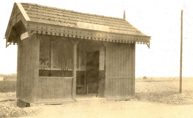 CDCO Flée Halte (Ligne Saulieu-Semur) avant 1930 Photo Ancienne (47° 26' 42.25
