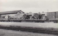 RB Carhaix Wagon Plat Chargement Tracteur rateau faneur 15.06.1964 Photo Pérève