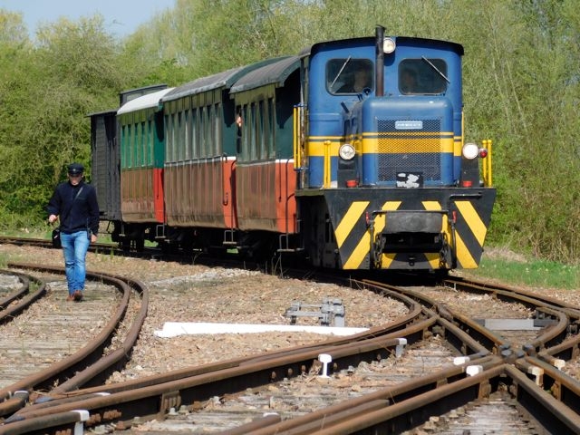 6 CFBS 08.04.16 Noyelles Arrivée Train direct Cayeux + MOB