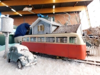 02 Gemme Diorama De Dion Sous la Neige + 2CV Ghyvelde Quai Zéro 01.02.20