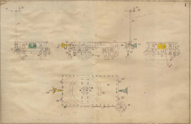 Boggie Decauville Artillerie PLAN