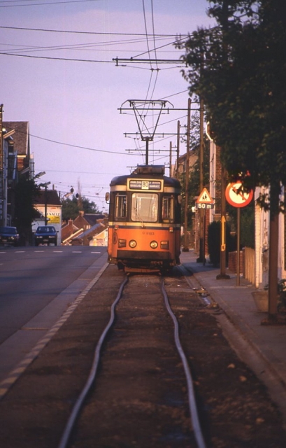 Tramways Charleroi Da rumpelt er davon SNCV Tw 9183