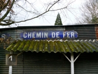 22 Combles Plaque Chemin de Fer