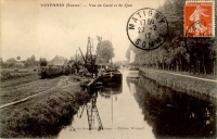 Voyennes Canal Port Tombereaux 1910